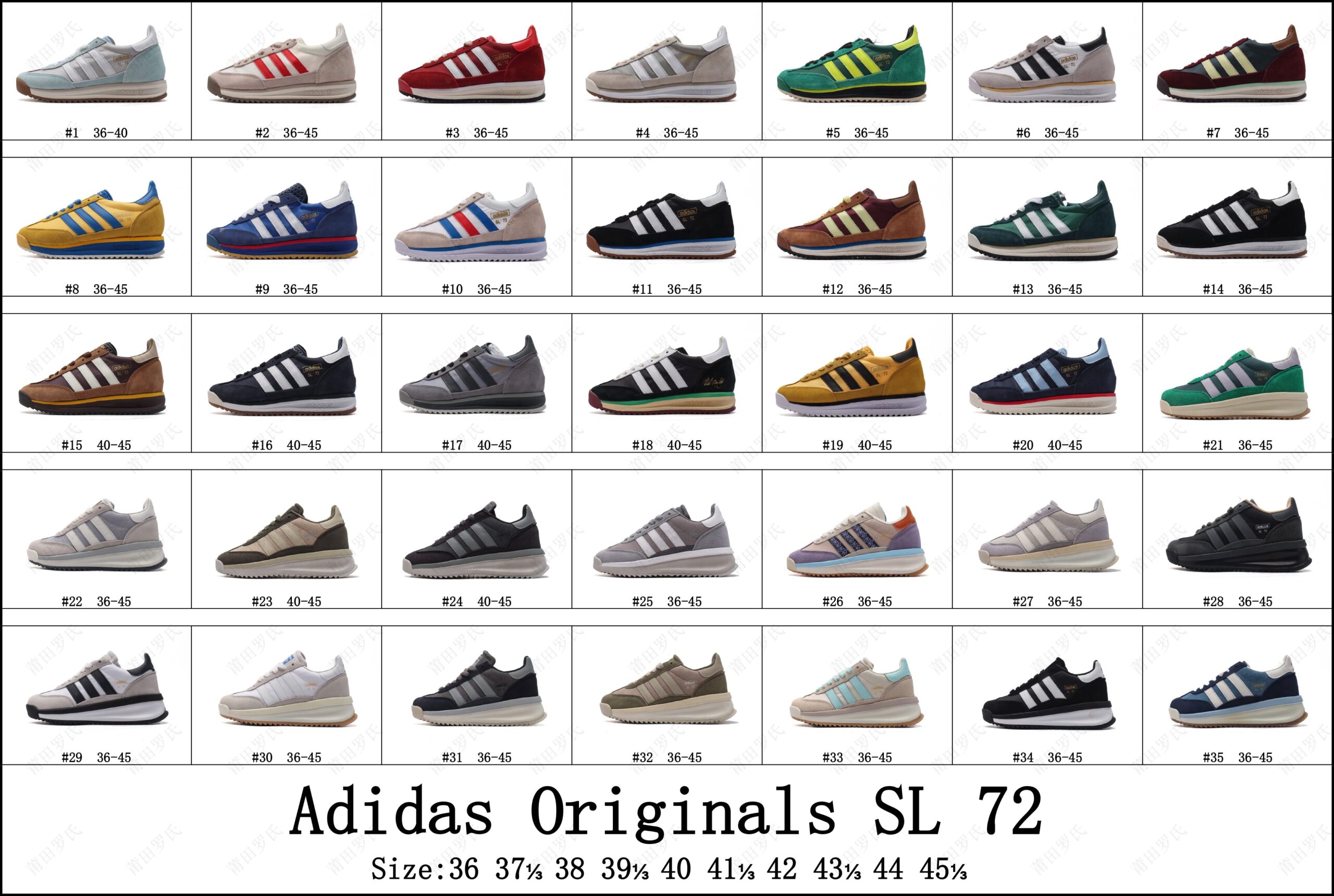 Adidas Originals SL 72 (10 colors )