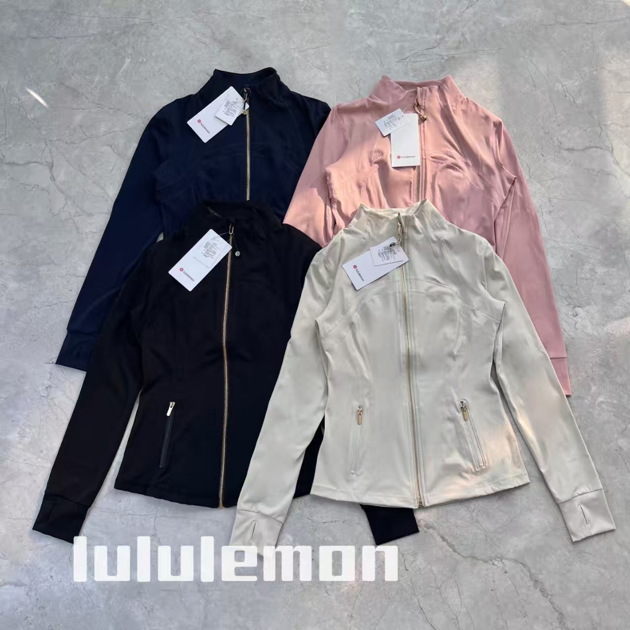Lululemon Inspired Yoga outfit with a small jacket