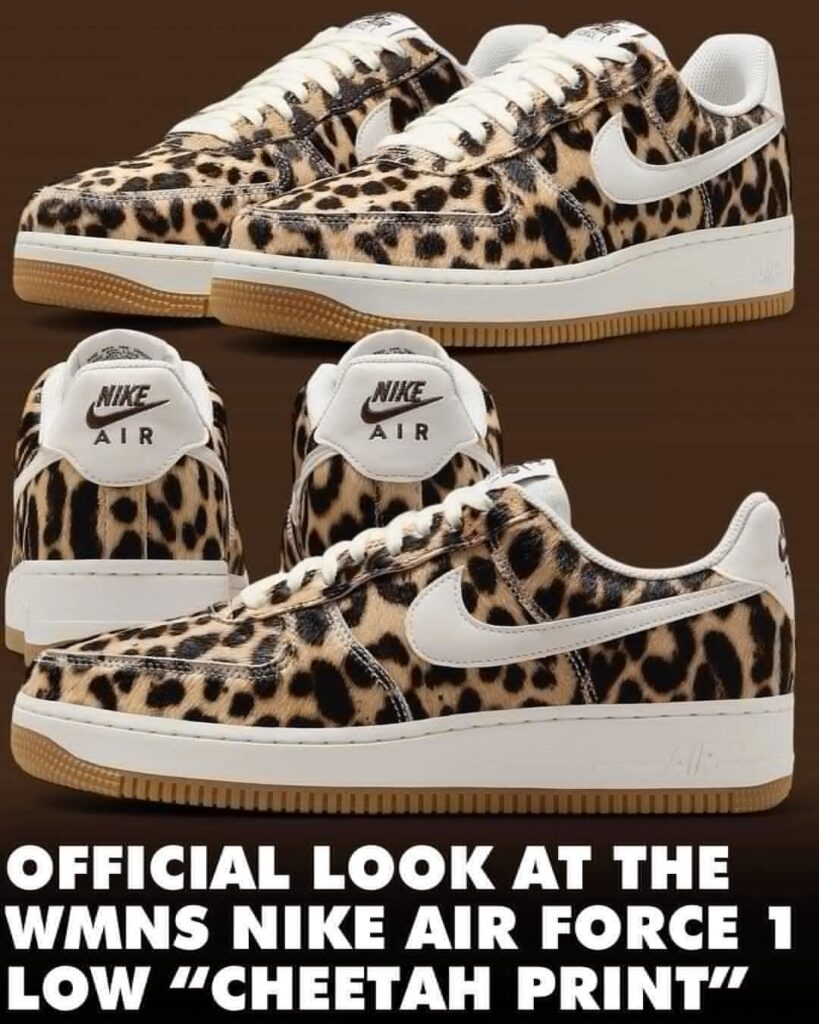 Nike Inspired Nike Air Force 1 Low Cheetah Print